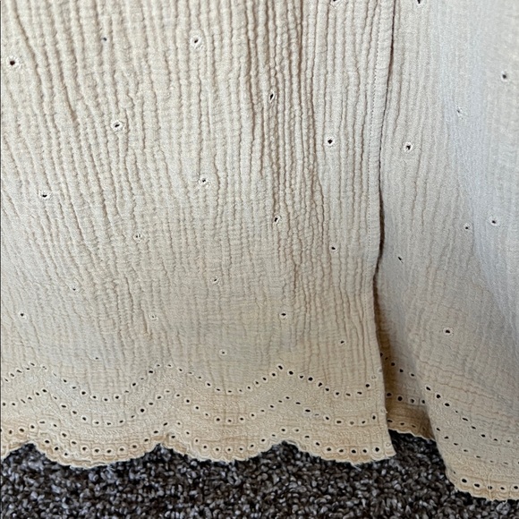 Rylee & cru beige gauzy cotton midi wrap dress - Picture 7 of 12